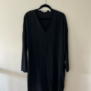 Vince black popover dress